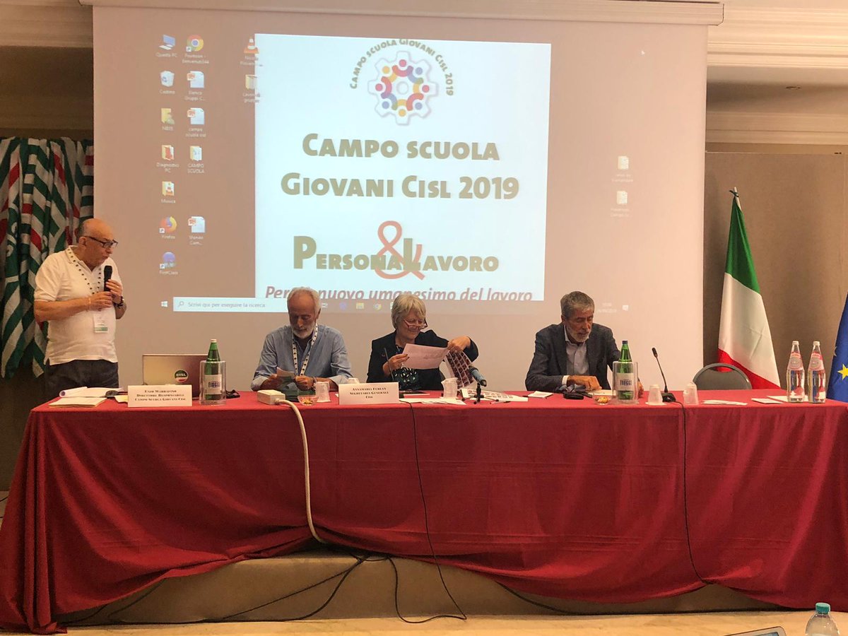 Cisl_Lazio's tweet photo. 📌 #26settembre 
Una grande e bella iniziativa il campo scuola @CislNazionale che si sta tenendo a Fiuggi dedicato ai giovani, oggi con la partecipazione della segretaria generale @FurlanAnnamaria. Presenti @Cisl_Lazio e @CislRomaRieti con @enricocoppotell e @CarloCostanti11 https://t.co/CE74so1zqt