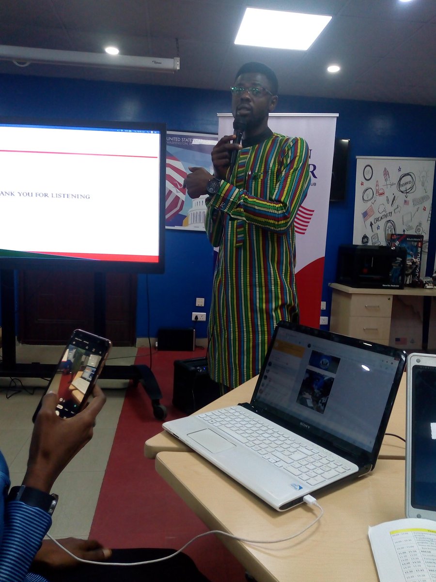 Sleemkenn's tweet photo. Day two: @Sleemkenn and Mrs Ogunyemi presenting 
@nipian1 
@NLALibrary 
@nlabayelsa 
#NIPIAN
Dr Okojie making a comment on the presentation https://t.co/8Kr2Y2fTmk