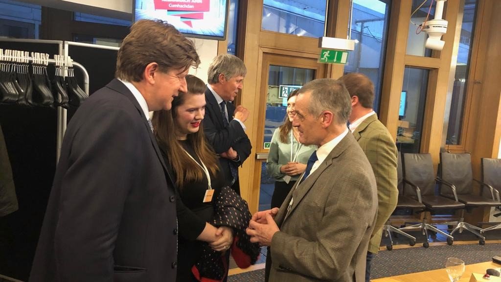 AJABurnett's tweet photo. Many thanks to members from @NFUStweets for attending @PeterChapmanMSP reception last night focusing on our next generation of farmers. The future is bright! #NFUSNextGen #FarmingNextGen https://t.co/PgAFkX0GTe
