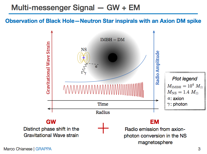 BradleyKavanagh's tweet photo. They've put all the @GRAPPAInstitute people together at #PALS2019, so we just had Marco Chianese discussing the possibility of detecting the QCD axion with joint electromagnetic and #GravitationalWaves observations of #BlackHole-#NeutronStar binaries!
https://t.co/ilW9N57TDM https://t.co/2HmeCcmWH9
