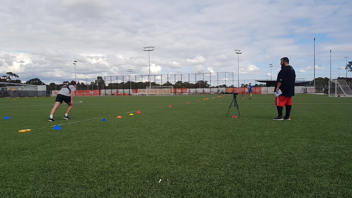 D_Hoffman93's tweet photo. Overseeing the @LaTrobeSport Masters of Sports Analytics students for their Major Data Collection Day. Capturing and integrating GPS, IMU and video technologies. All students collected data for their unique research questions, worked collaboratively and finished on time! https://t.co/EGt5eBCcWn