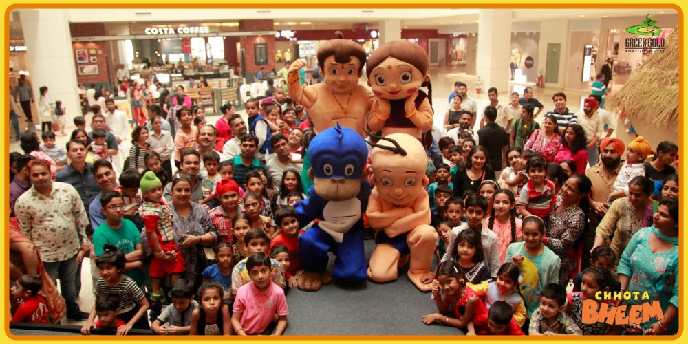 greengold_event's tweet photo. #ThrowbackThursday: Punjab holds some dear memories for Chhota Bheem and his friends! Have A Look Here! P2

#kids #events #parties #eventsforkids #meetandgreets  #mallactivations #mallevents #chhotabheem #chutki #activations #eventsandactivations #GreenGold #GreenGoldEvents https://t.co/PyOSWB1vf4