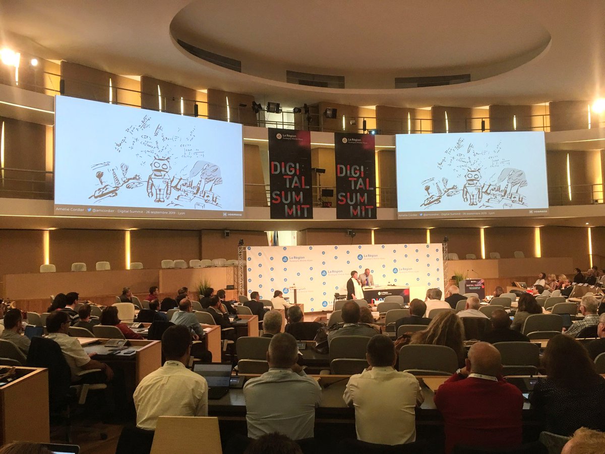 LyonisAi's tweet photo. #digitalsummit19 @amcordier nous demande, à nous, décideurs, quel retard voulons-nous rattraper ? Au niveau technologique, on en a, certes. Veut-on faire comme la Chine &amp; les US et continuer à détruire la planète ? Préférons-nous planter un arbre ou utiliser un data center ? 🌳🌁 https://t.co/gQ1g9KXOgV