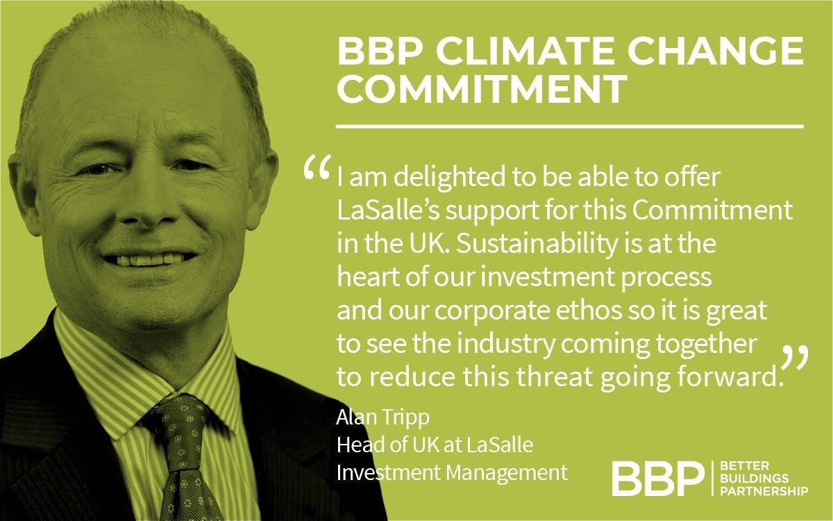 bbpuk's tweet photo. Fantastic leadership from @LaSalleIM in supporting the @bbpuk Climate Commitment
#BBPClimateCommitment #realestate #ClimateChange https://t.co/CjVVkP2NJy
