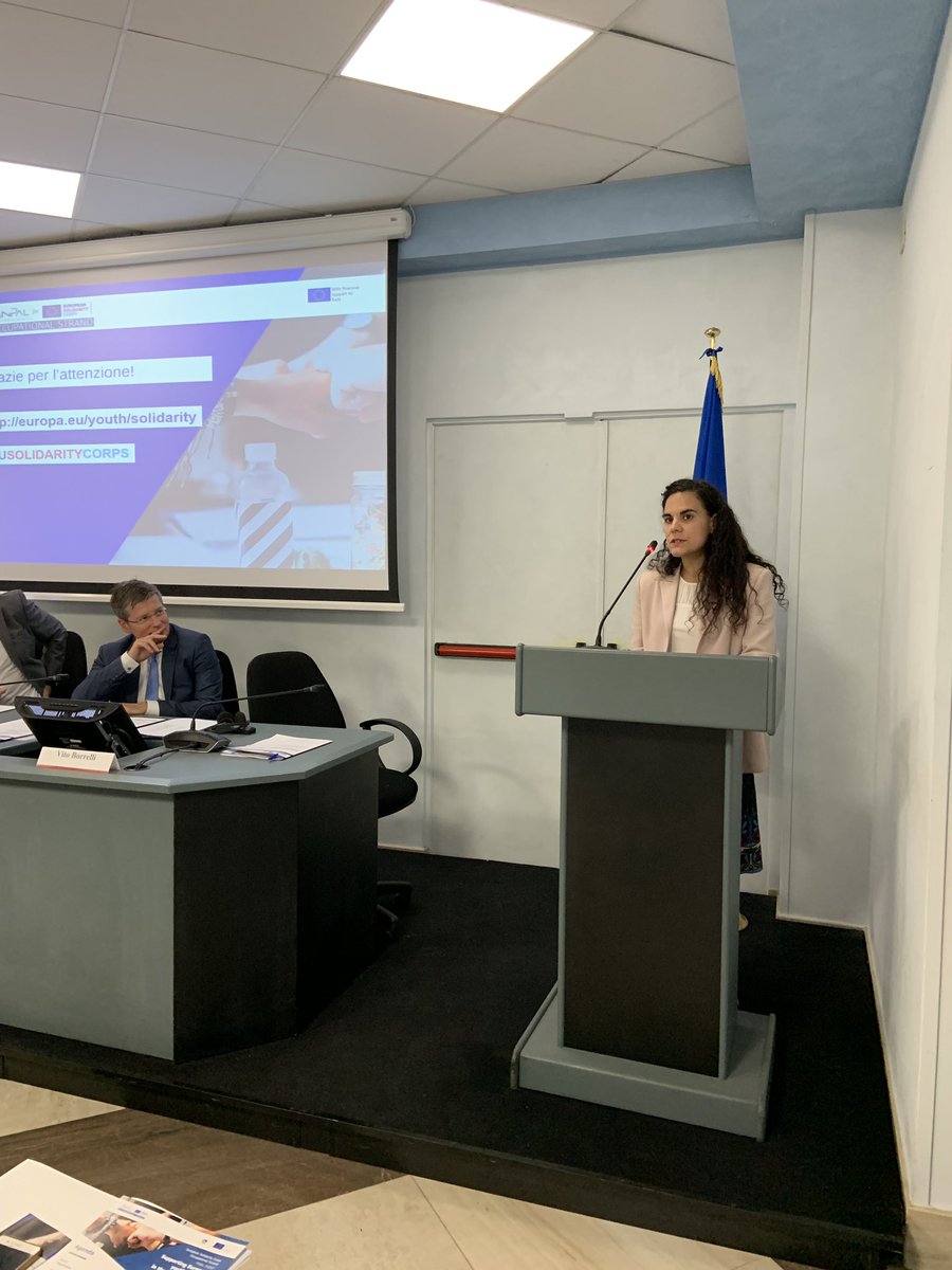 AnpalSolidarity's tweet photo. Maria Nair Gutierrez #Eures Espain talks about results, opportunities and difficulties experienced by the project partners. #eusolidaritycorps #jobs &amp; #Solidarity https://t.co/v0hSgKKmCN