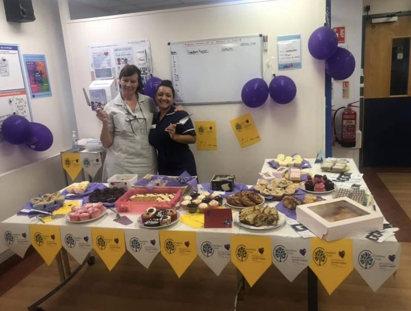 It’s cake day in gynae outpatients @BWH_NHS today £1 a cake all profits going to #woodlandhouse appeal! Please come along and support