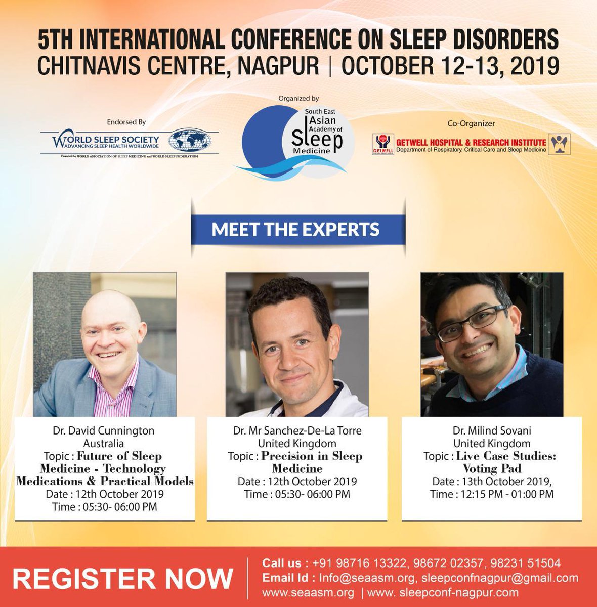 SEAASM_'s tweet photo. Meet the Experts during the 5th International Conference on Sleep Disorders

https://t.co/EtTIowywzv

#ValuableLearning #SleepMedicine #PrecisionPractise #CaseDiscussions #SEAASM #ICSD #InternationalConference #SleepDisorders #NagpurConference #SleepConference @DavidCunnington https://t.co/XIIJdIACSF