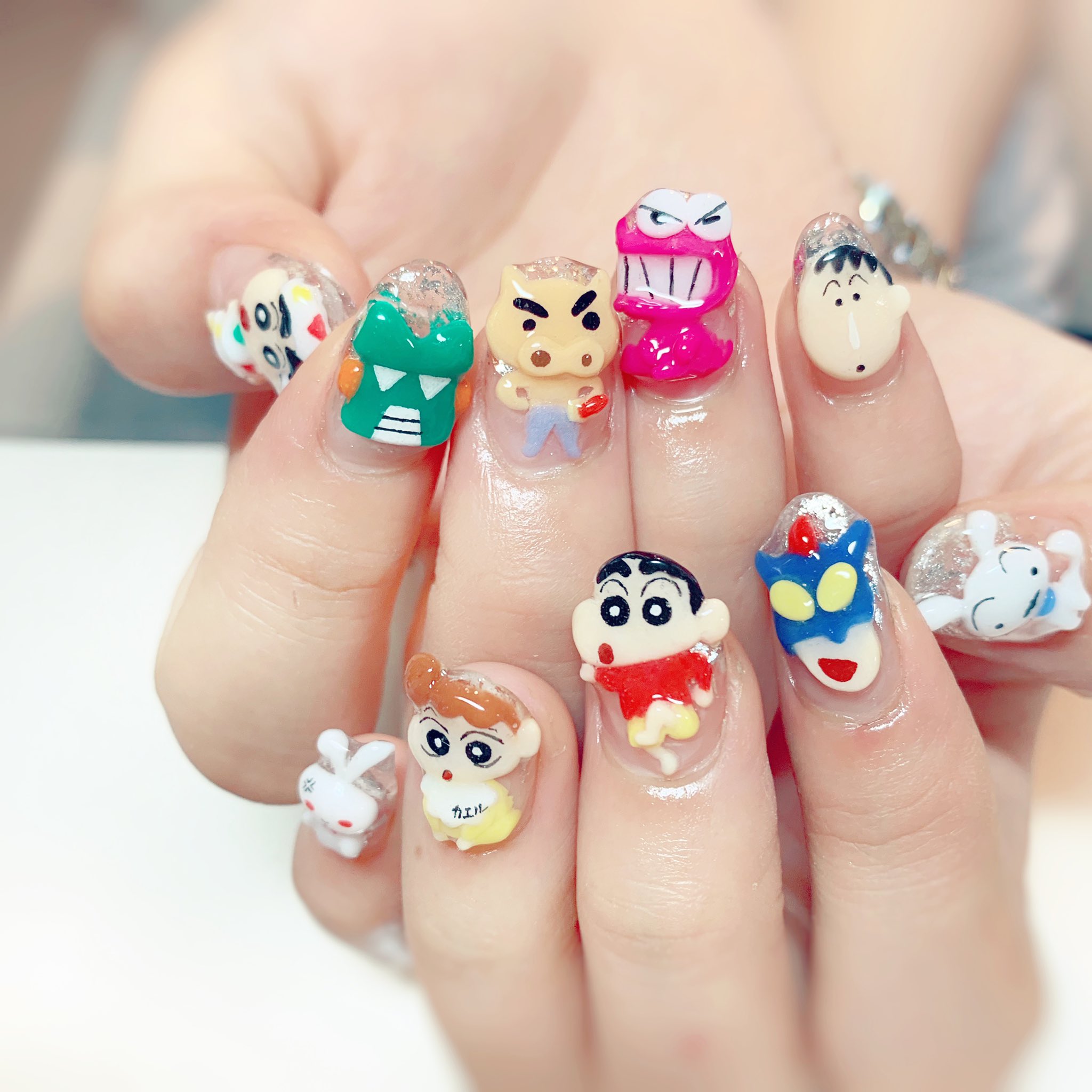 クレヨンしんちゃん ネイルパーツ クレヨンしんちゃん チョコビ 3d