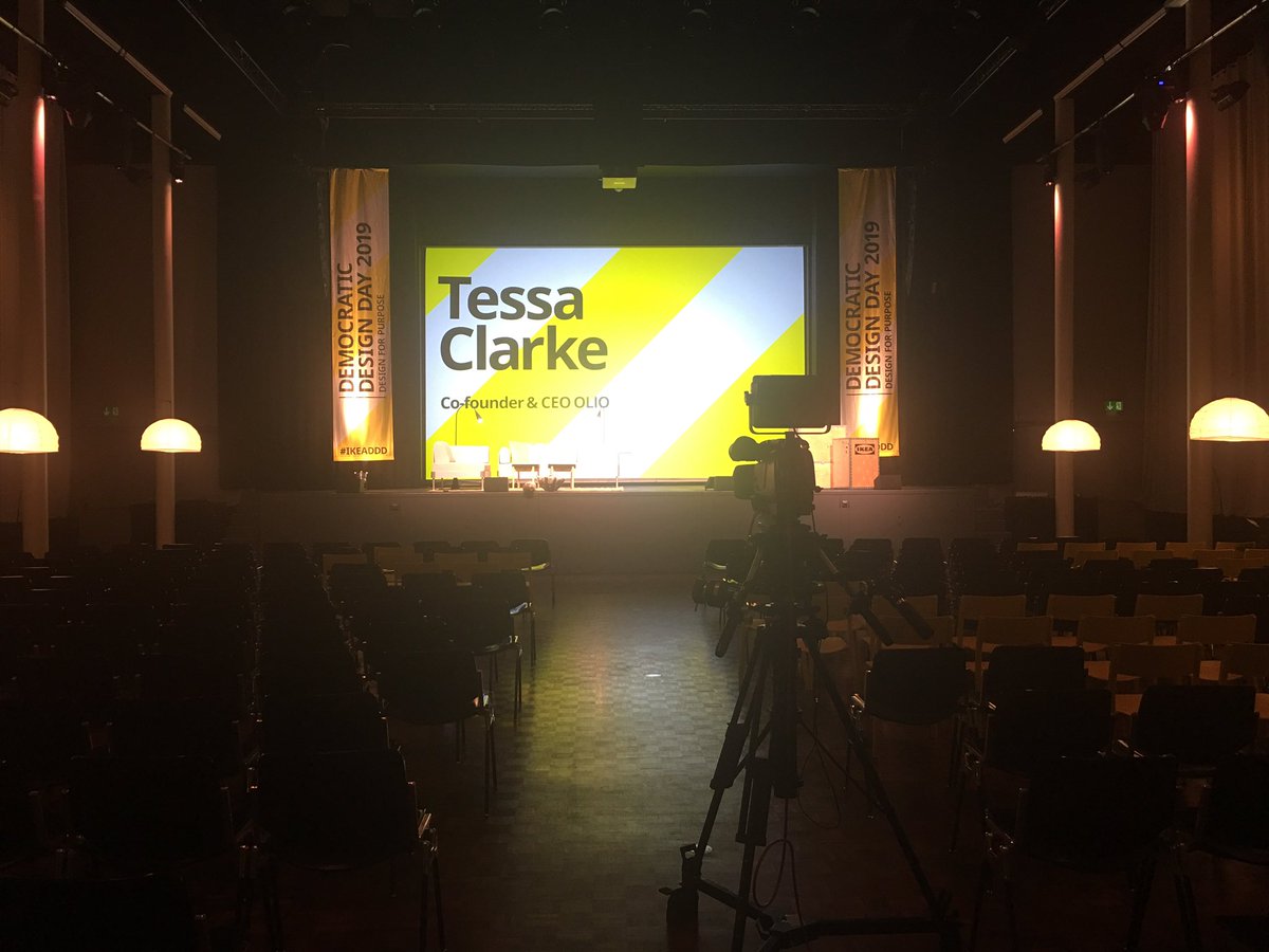 TessaLFClarke's tweet photo. Very much looking forward to being a keynote speaker at IKEA’s Democratic Design Conference tomorrow, sharing the @OLIO_ex story &amp; talking about design for purpose #ikeaddd @IKEAtoday @IKEAUK https://t.co/qRoBhPt0lo