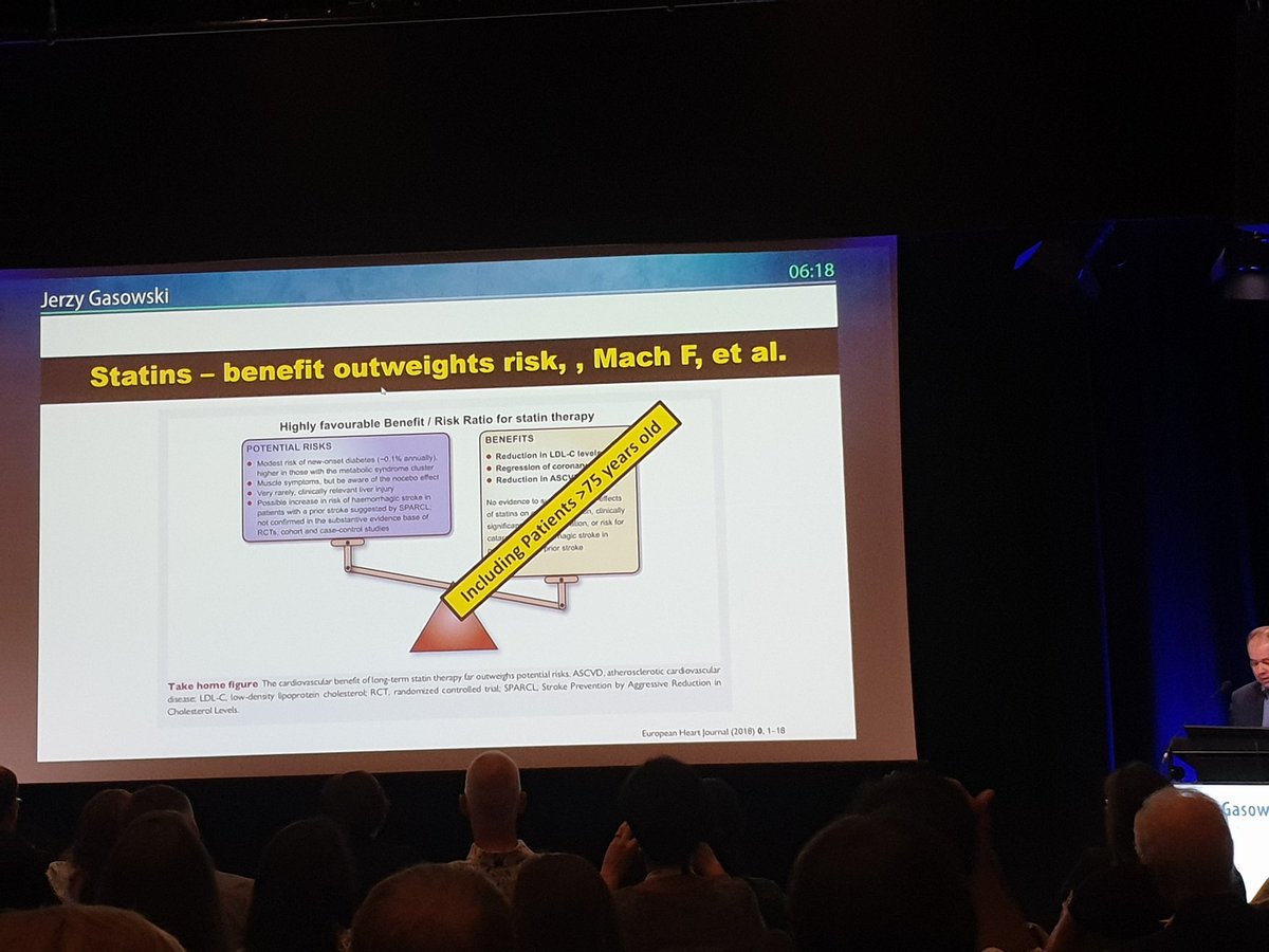 ESreporter's tweet photo. #discussion #statins :cardiovascular risk reduction or safety in #octogenarians #pros presented by Jerzy Gąsowski @EuGMSSociety #EuGMS2019 #geriatricmedicine #CVD https://t.co/97EBOR2MDJ