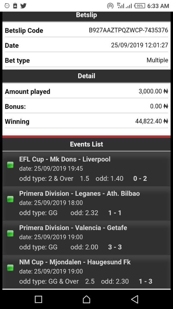 IyeneC's tweet photo. I landed this bet yesterday thanks to @Bet9jaF for the tips. My friends are also interested in playing your games #SouthPark23 #BigBrother https://t.co/7efz1TDFec