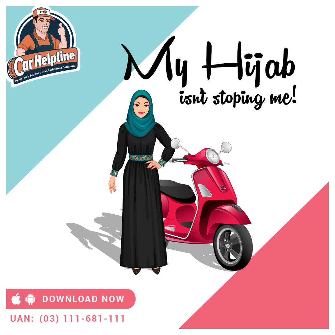 CarhelplineApp's tweet photo. Nothing Stops Her.
 
My Hijab is not stoping me !

CarHelpline | Trustworthy Roadside Assistance for Her Journey!

UAN: (03) 111-681-111

#girlpower #queenrides #youarequeen #queenride #womenempowerement #womenmotorcyclist #womenscootybikers #womendrivers #womenonwheels #girl https://t.co/VqJ06NlGj8