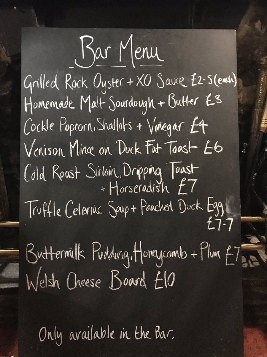 Hare__Hounds's tweet photo. The bar menu is back! Available 12-6pm, Wednesday - Saturday, perfect if you want something a little lighter... #barmenu #welshpub #welshpubfood #diningpub #eatseasonal #eatlocal #lunchbythefire #michelinbibgourmand https://t.co/xMqjs7rVg1
