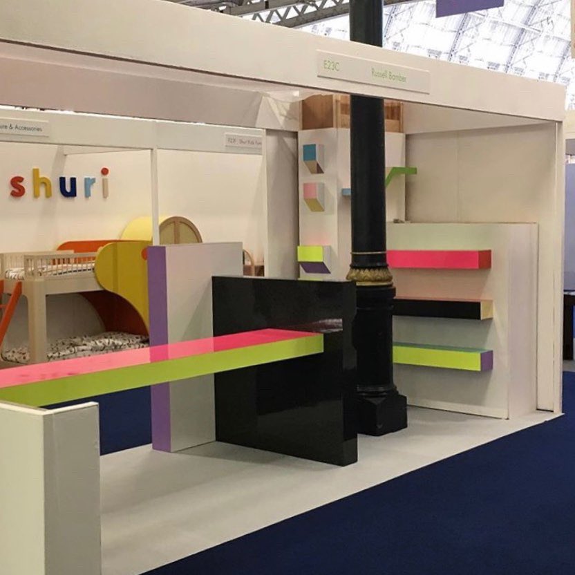 ButtonfixUK's tweet image. Artist Russell Bamber loves using Button-Fix to assemble his dramatic pieces. Shown here, Russell his stand at 100% Design was assembled with Button-Fix Type 1 Flush. #buttonfix #russellbamber