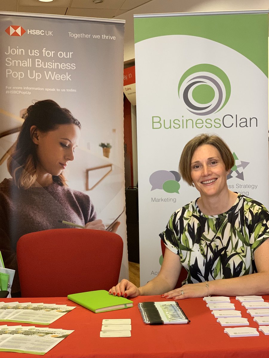 BusinessClan's tweet photo. Today @NicolleAndersn is at HSBC Kingston talking to small businesses. Do drop by and say hello! #HSBCPopUp https://t.co/Ksm4pkDamr