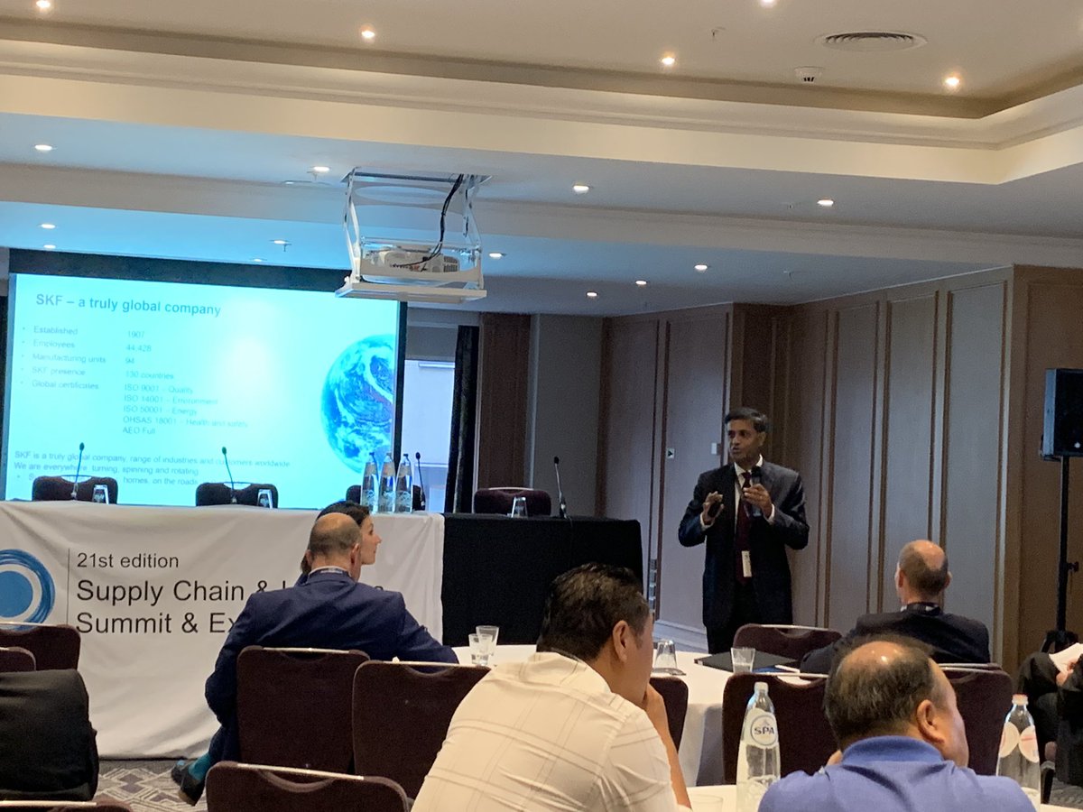 Fiaz Darshan <a href="/SKFgroup/">SKF</a> takes the stage @InvestFlanders Brexit workshop #SCLEMEA19