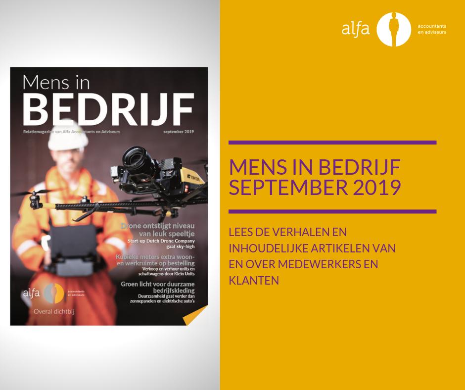 AlfaAccountants's tweet image. Het magazine voor klanten en relaties van Alfa is uit! Maak kennis met een aantal innovatieve klanten. Lees over de ontwikkelingen in onze organisatie, zoals de samenwerking met TLN en de opening van ons nieuwe pand in Friesland. Lees de digitale versie op alfa.nl/actueel/mens-i…