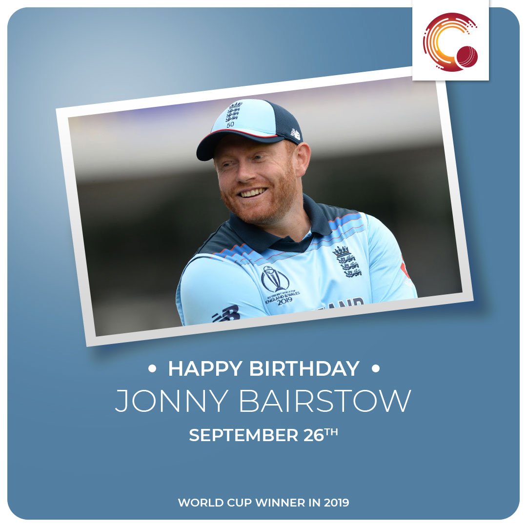 Happy Birthday, Jonny Bairstow! He was instrumental in England\s World Cup success earlier this year. 