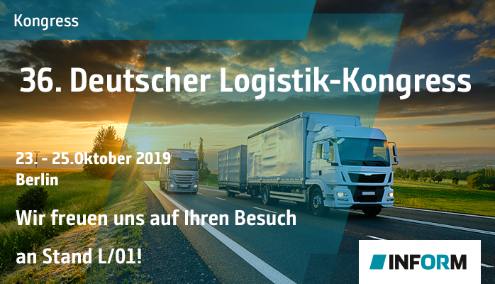 Besuchen Sie uns auf dem Deutschen Logistik-Kongress vom 23. bis 25. Oktober an Stand L/01! Wir freuen uns auf Ihren Besuch! @BVLoffice #dlk19