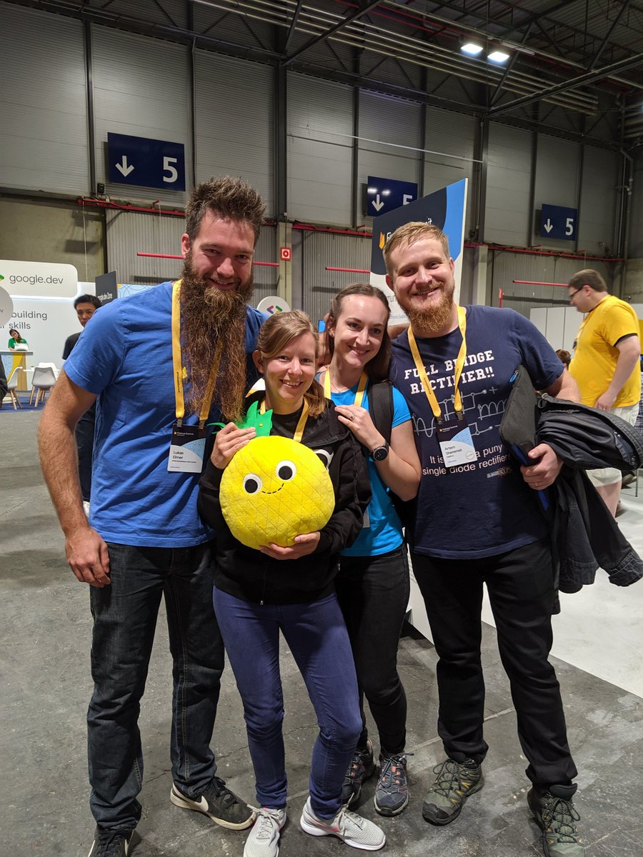Enjoying time with friends and Amy The Traveling Pineapple #FirebaseSummit #BetterTogether  <a href="/rubydwarf/">Marion Schleifer</a> <a href="/lukaselmer/">Lukas Elmer</a> <a href="/accoo/">Adam</a>