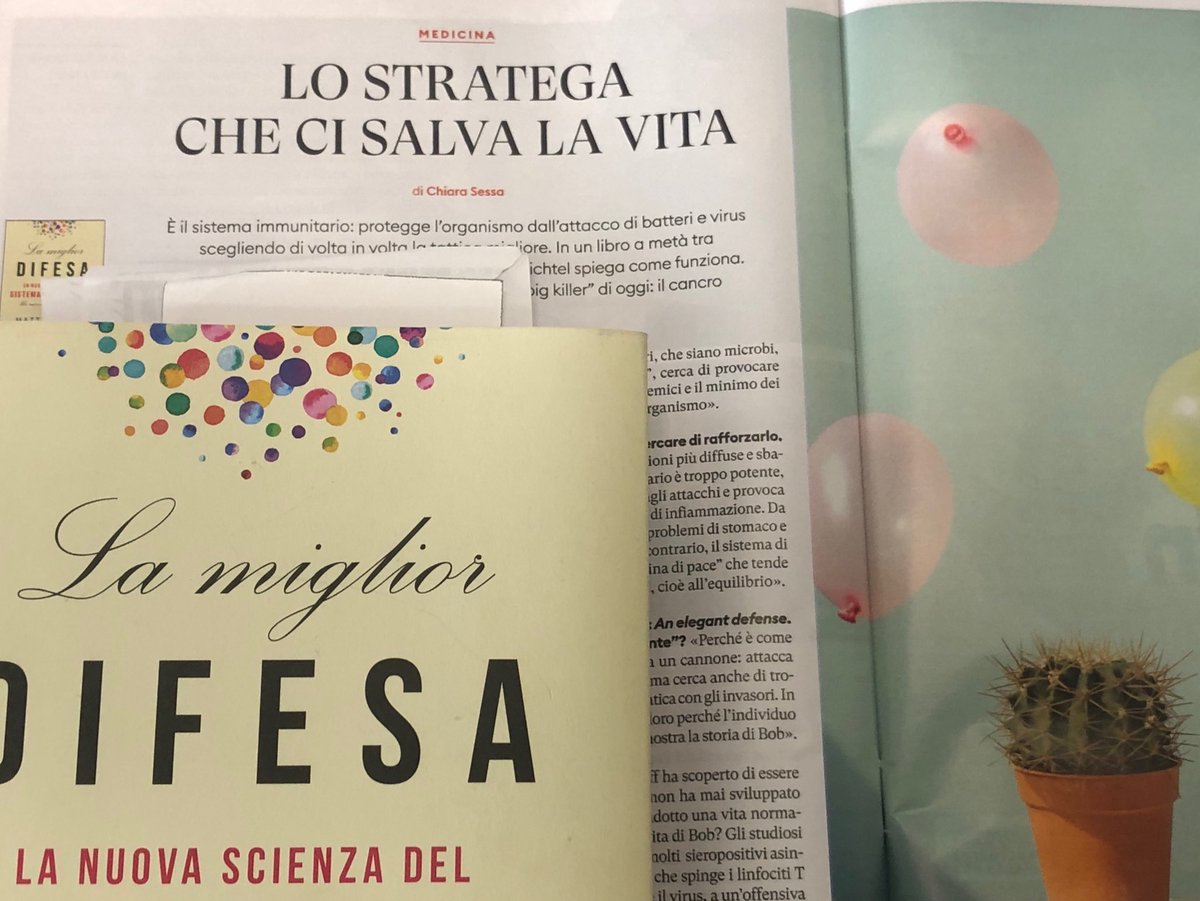 Un libro sul sistema immunitario può essere avvincente come un romanzo? Se lo scrive un premio Pulitzer sì. La mia intervista a ⁦<a href="/mrichtel/">Matt Richtel</a>⁩ su ⁦<a href="/DonnaModerna/">Donna Moderna</a>⁩ di questa settimana ⁦<a href="/FridaSciolla/">Frida Sciolla</a>⁩ ⁦<a href="/harpercollinsIT/">HarperCollins Italia</a>⁩