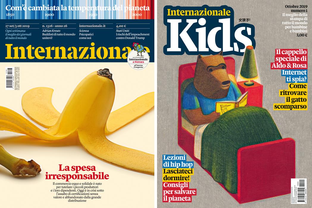 stanzagrafici's tweet photo. NEW COVER! LA SPESA IRRESPONSABILE. La crisi del mercato equo e solidale. Domani in edicola. In più Internazionale Kids. https://t.co/jcYwfFXg3c