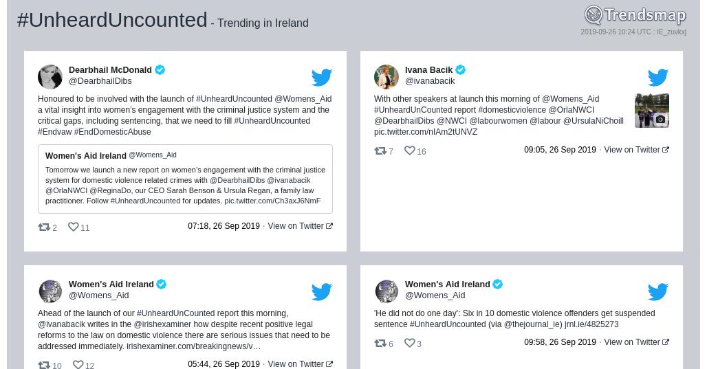 #unhearduncounted is now trending in Ireland

trendsmap.com/r/IE_zuvkxj