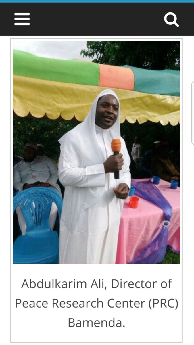 Goddygo1's tweet photo. Dictator @PR_Paul_BIYA's regime is said to have abducted Muslim Scholar #AbdulkarimAli in #Yaounde for being vocal to the plights of #SouthernCameroons. Signs that #Biya's call for dialogue is not genuine.@RepKarenBass @AsstSecStateAF @SAdamsR2P @CohenOnAfrica @hrw @mbachelet @VP https://t.co/rK9wnE5DGK