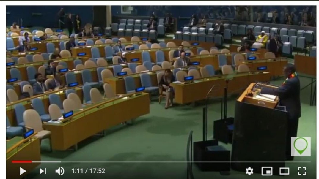 AfricaFactsZone's tweet photo. At the UN General Assembly, most of the audience walked out when African Presidents addressed the attendees. https://t.co/tyjp21CU3C