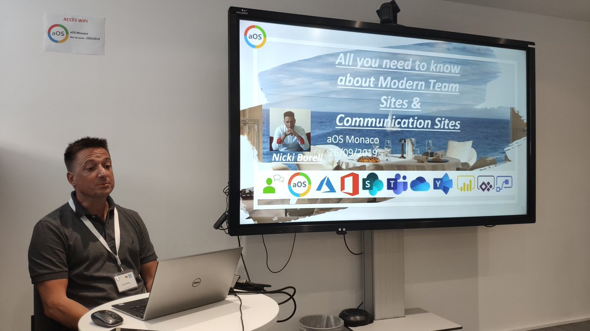 _maxduca's tweet image. Last session #aosmonaco with @NickiBorell about #sharepoint modern team sites before lunch