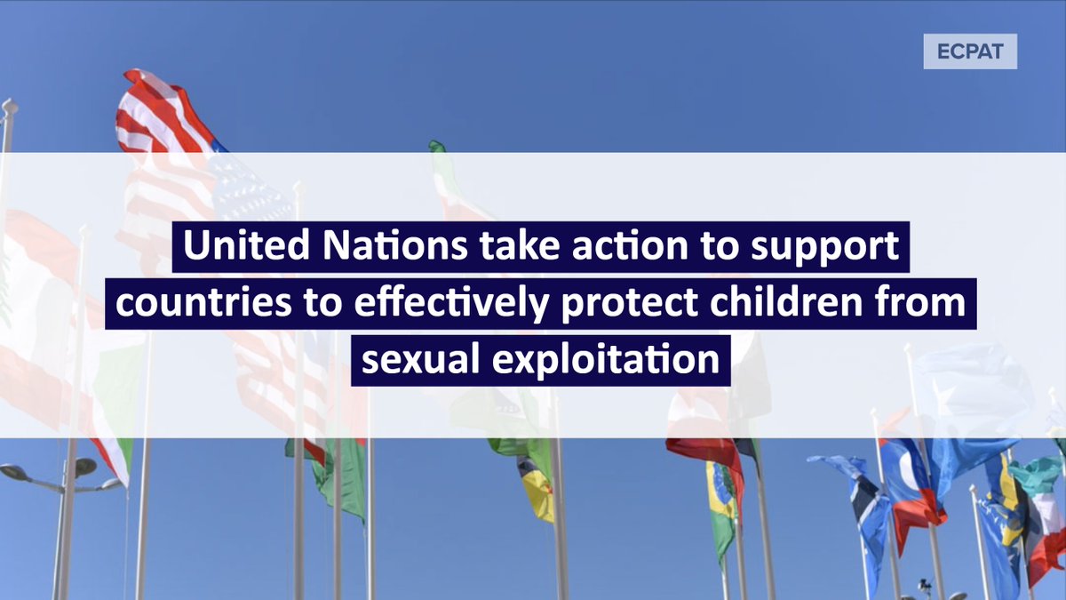 ECPAT International (@ecpat) on Twitter photo Children worldwide are at risk of sexual exploitation and it's their government's responsibility to prevent it from happening. To support them, <a href="/UNHumanRights/">UN Human Rights</a> just released guidelines with concrete advice on what needs to be done to keep children fully protected.🇺🇳
#OPSC #CRC Children worldwide are at risk of sexual exploitation and it's their government's responsibility to prevent it from happening. To support them, <a href="/UNHumanRights/">UN Human Rights</a> just released guidelines with concrete advice on what needs to be done to keep children fully protected.🇺🇳
#OPSC #CRC