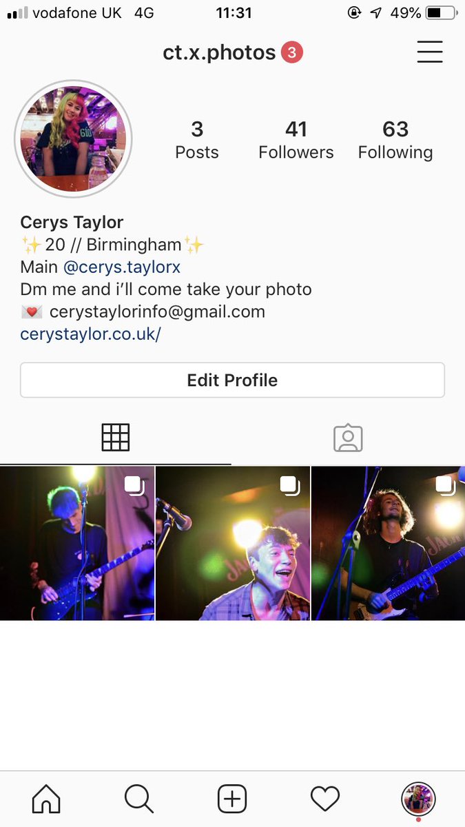 Hello 🤗 if you didn’t know I started a photography account to show off the band photography I’ve started doing so if you could give it a follow I’m following back for the next few days 🌸 #f4f #livebandphotography #instagram