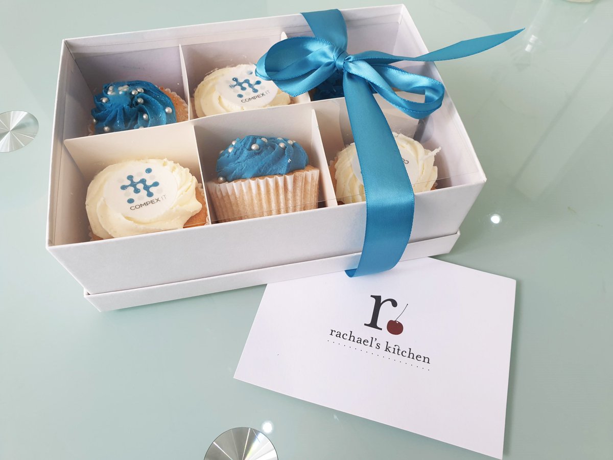 KineticPR's tweet photo. Compex IT has been our provider for 6 months and we are already feeling the love - 6 beautiful cupcakes from @Rachaelskitchen as a thank you for being a valued client. Thank you @compex_it
 
#IT #marketing #customerservice #feelingthelovef https://t.co/GtkOAjyVyu