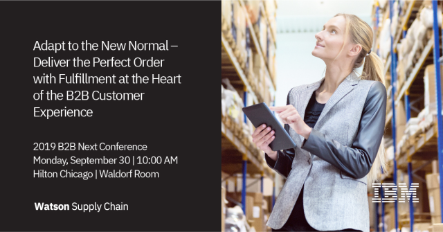 RREH1's tweet photo. Join #WatsonSupplyChain for a pre-conference workshop at #B2BNext and discover how to offer a differentiated experience for today’s business customers. @B2B_Next https://t.co/vMw8DqhBBp https://t.co/Dvr6akwhmB