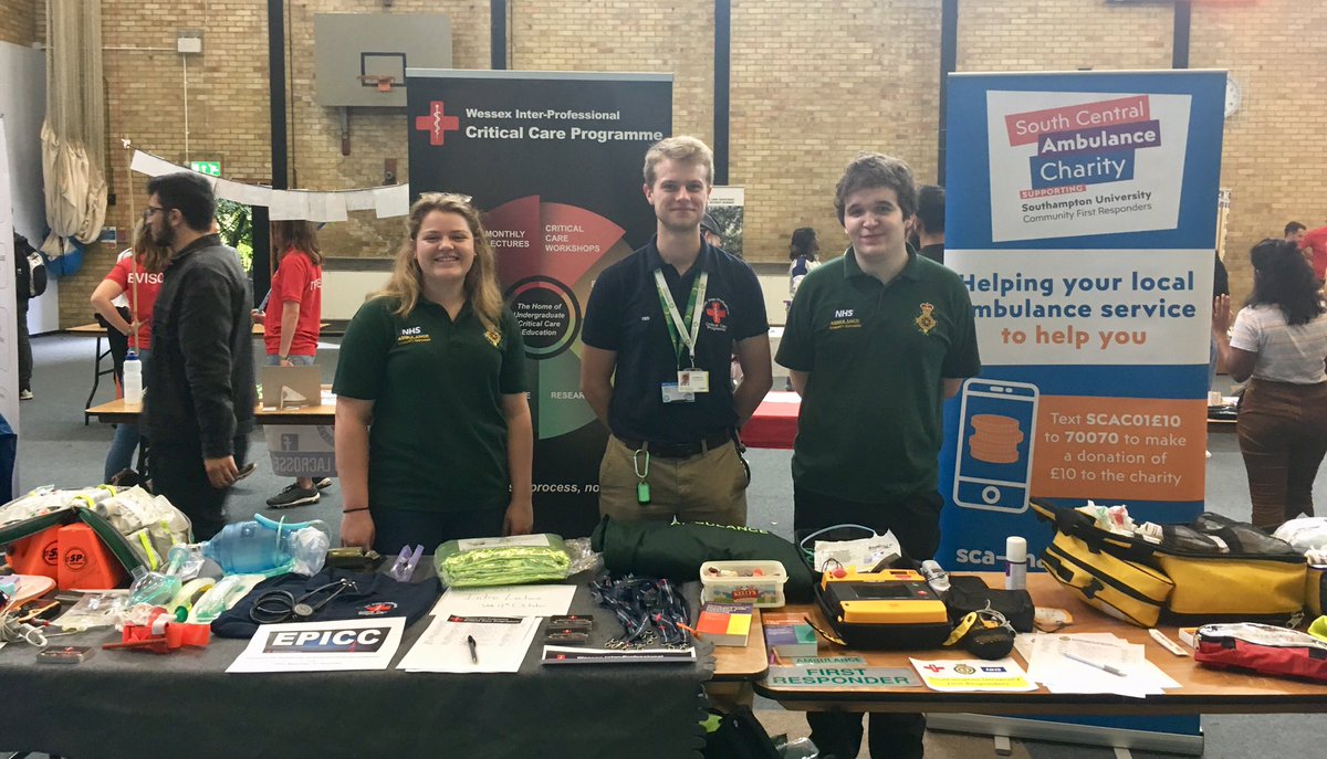 WessexCCP's tweet photo. Today’s the day! 

Make sure you get yourself down to the *MEDSOC Bunfight* in the old sports hall to find out about and sign up to Wessex CCP and Soton First Responders!! @CfrSotonuni #PHEM #Students https://t.co/jSVdomapSa