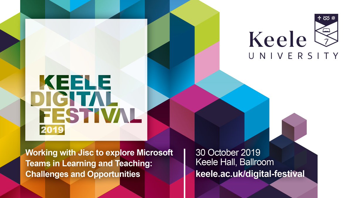 KeeleUni_IT's tweet image. There's still time to sign up to our event working with @KeeleInnovation and @Jisc!!

On 30 October we'll be exploring the use of @MicrosoftTeams in learning and teaching at #KeeleDigitalFestival #EdTech

More info and registration at bit.ly/2lWEVva