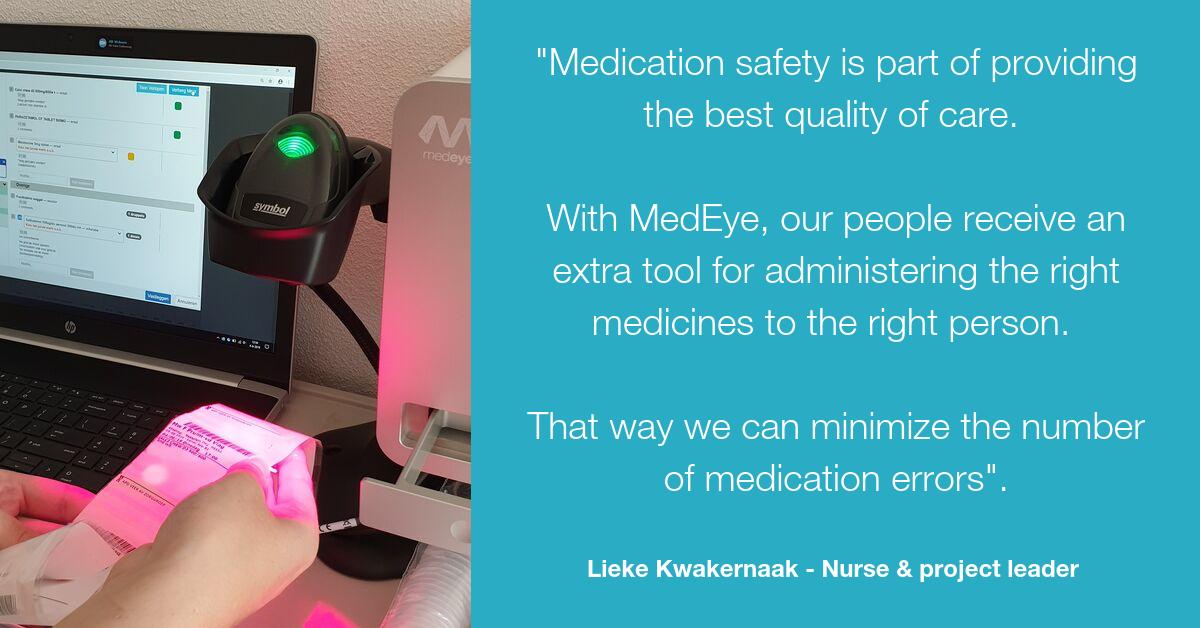 After a successful trial period, elderly care organization Present will roll out MedEye’s medication verification system across all twelve departments in its small-scale living facilities. bit.ly/2nsXrMo  #medicationsafety #elderlycare <a href="/Presentvooru/">Present</a>