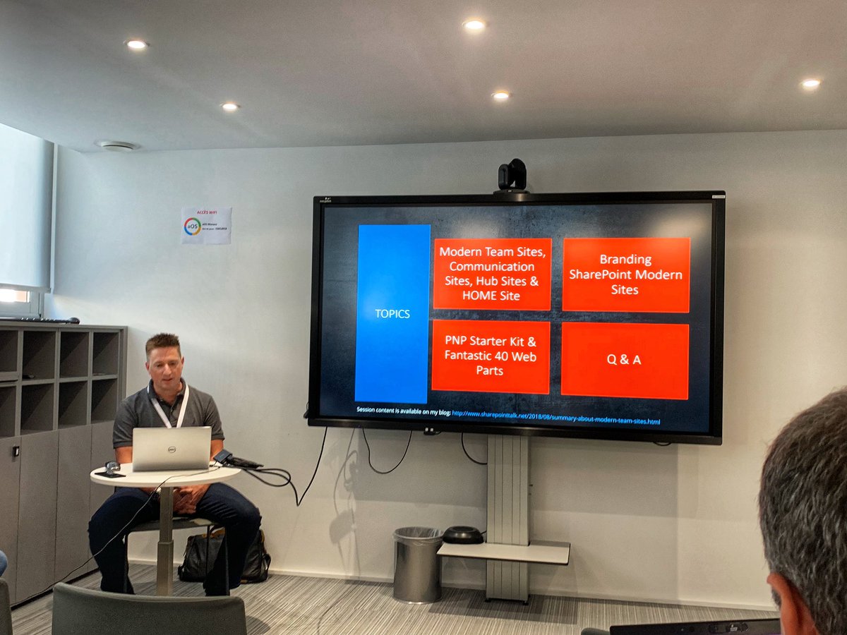 aOSComm's tweet image. #aOSMonaco @NickiBorell making sense to  #modern #sharepoint