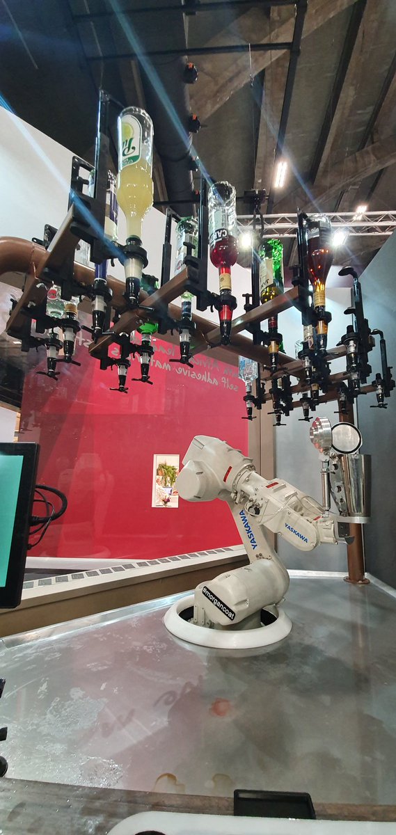 MorgancoatSA's tweet photo. Our #LabelexpoEurope stand (5A25) is buzzing. We added two more cocktails to the robotic bar menu. Come try our American and Addington Cocktail :)

#RaspberryPi #robotics #proudlysouthafrican #cocktails https://t.co/SkFCLJoHMJ