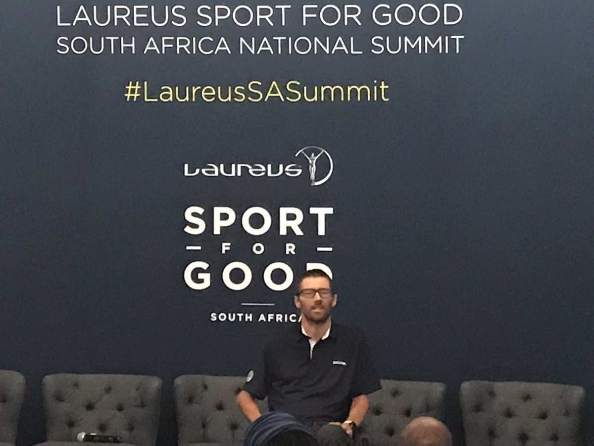 ShandaP's tweet image. What a privilege to be at the @Laureus_sa #LaureusSASummit and hear the amazing story of Pieter du Preez.
