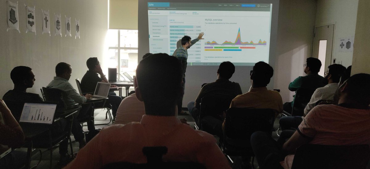 SourceFuse's tweet image. Here&apos;s a glimpse of today&apos;s training session organized by our @SourceFuse  #TechCouncil on the Application performance monitoring tools using @newrelic.
Learn more on our #twitch #live stream. 

twitch.tv/sourcefuse

#livestream #LiveStreaming #streaming #TechATSF #IoT