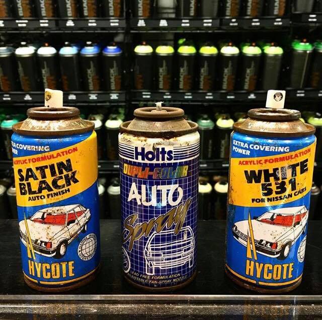 HycoteUK's tweet photo. REPOST from @graffhq
These might be some of the oldest cans we've been tagged in! Anyone got anything older or do we just hand over the award to @graffhq now??
#Hycotehistory
#Hycote https://t.co/qpFwfDhXss