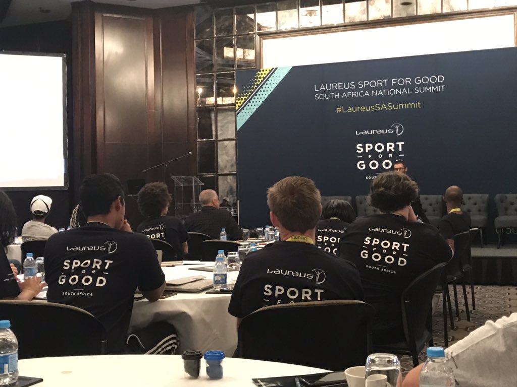 ShandaP's tweet image. Such a passionate group of people and the organizations that they represent @Laureus_sa #laureusSASummit that are using sport as a powerful tool to empower and make positive change.