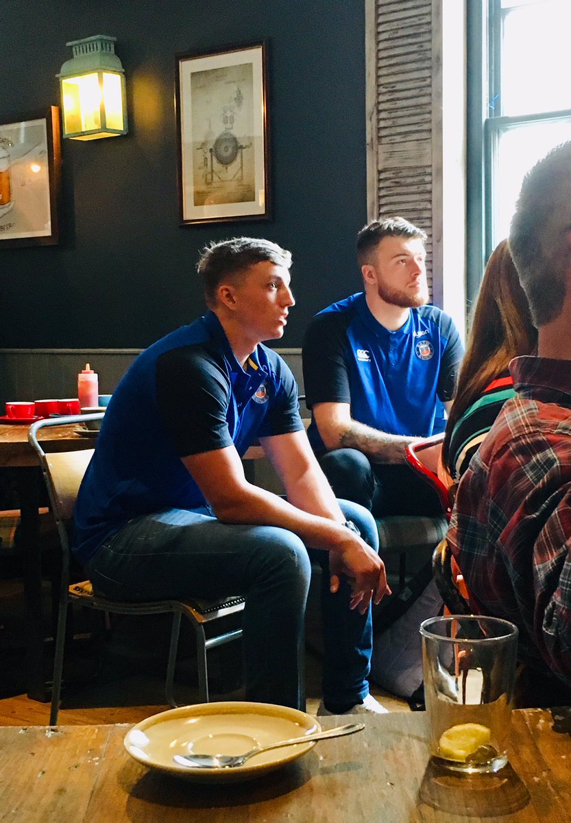 Great atmosphere watching Eng vs. USA in the #rugbyworldcup2019 with some of the team from @RoydsWithyKing, <a href="/HandelsbankenUK/">Handelsbanken UK</a>, @CJ_Bath &amp; @BF_Bristol_Bath today. Great game so far! 👍🏼 Thanks for hosting us <a href="/BathBrewHouse/">The Bath Brew House</a> 🥓🍳☕️