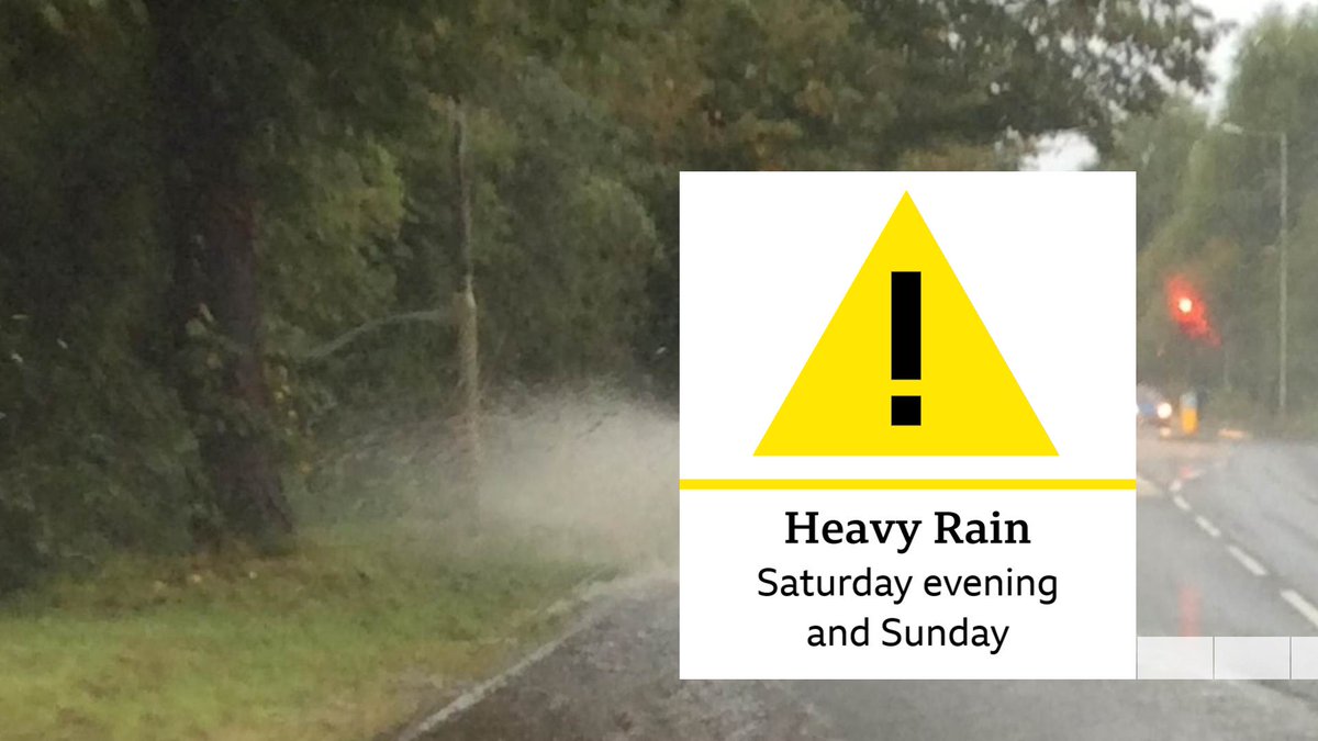 The next few days changeable and unsettled. Blustery winds. Sunny intervals and heavy showers. Torrential downpours in places with hail & thunder. On Saturday evening and Sunday the @metoffice is warning of more widespread heavy rain and flooding in places. @bbcwalestoday 1330