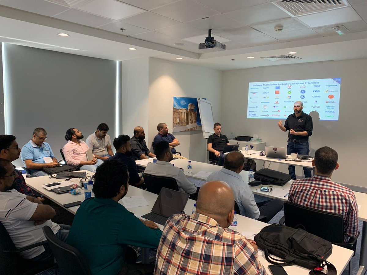uae_vmug's tweet photo. Great sessions in UAE VMUG Sep 2019 #vmuguae #vmug #vmware #nsx #nsxt #avinetwork #vmworld2019 @AviNetworks @vmugmg @VMware @VMworld @vmwarensx https://t.co/l9LTQ4GM73