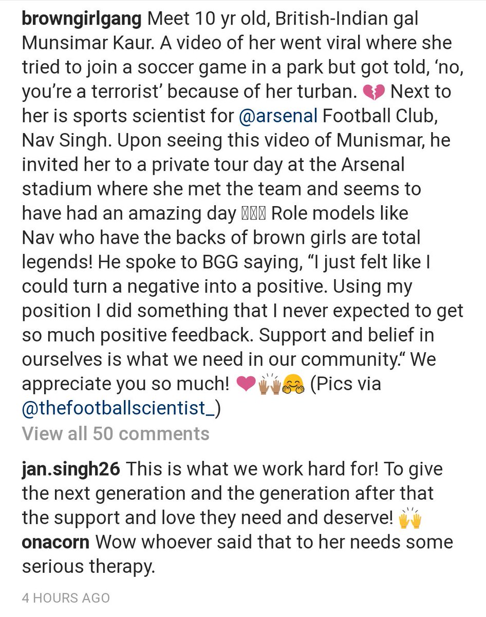 SemperFiArsenal's tweet photo. Thought I should share this amazing story of how a member of the Arsenal staff made a young girls' day https://t.co/kWMj4FaD6r