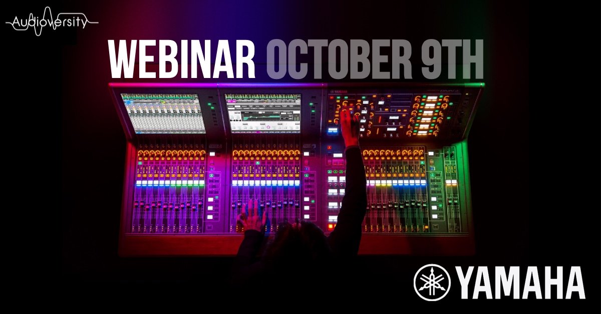 YamahaCommAudio's tweet photo. Join us for our webinar 'RIVAGE PM: A House of Worship Special' Oct 9th. We will go over system overview of the RIVAGE mixing system, tips and tricks, and real life user interviews. https://t.co/nx8XCmHBgz
#Yamaha #Audioversity #RIVAGE #churchsound #churchproduction https://t.co/fPULJyquMG