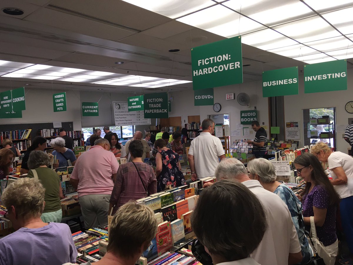 LoveBooksReston's tweet photo. And we’re off and running!! Our sale runs today until 8pm. Get in here and get your #bookfix ! https://t.co/5PUUVX2gJ3