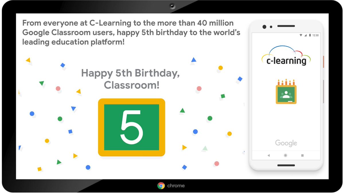 Google Classroom S 5th Birthday